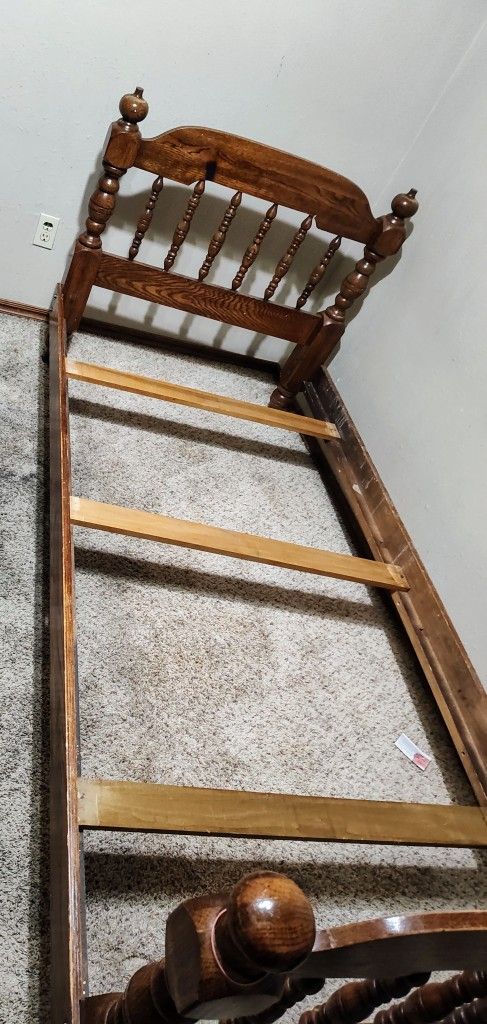 Walnut Twin Bed Frame