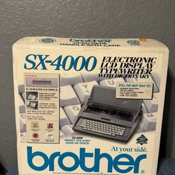 NEW Brother SX-4000 Electronic LCD Digital Display Typewriter