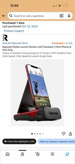 Golf Launch Monitor MLM1