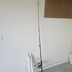 Fishing Rod And 2 PVC Sand Spike Holders
