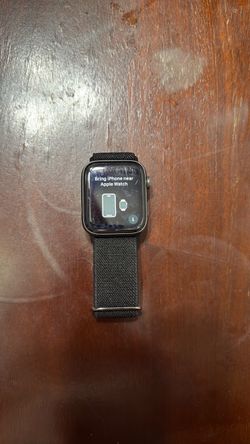 Apple Watch with Black Woven Band