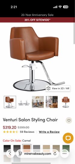 Venturi Salon Styling Chair