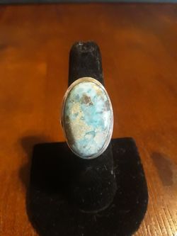 Beautiful Large Larimar ring