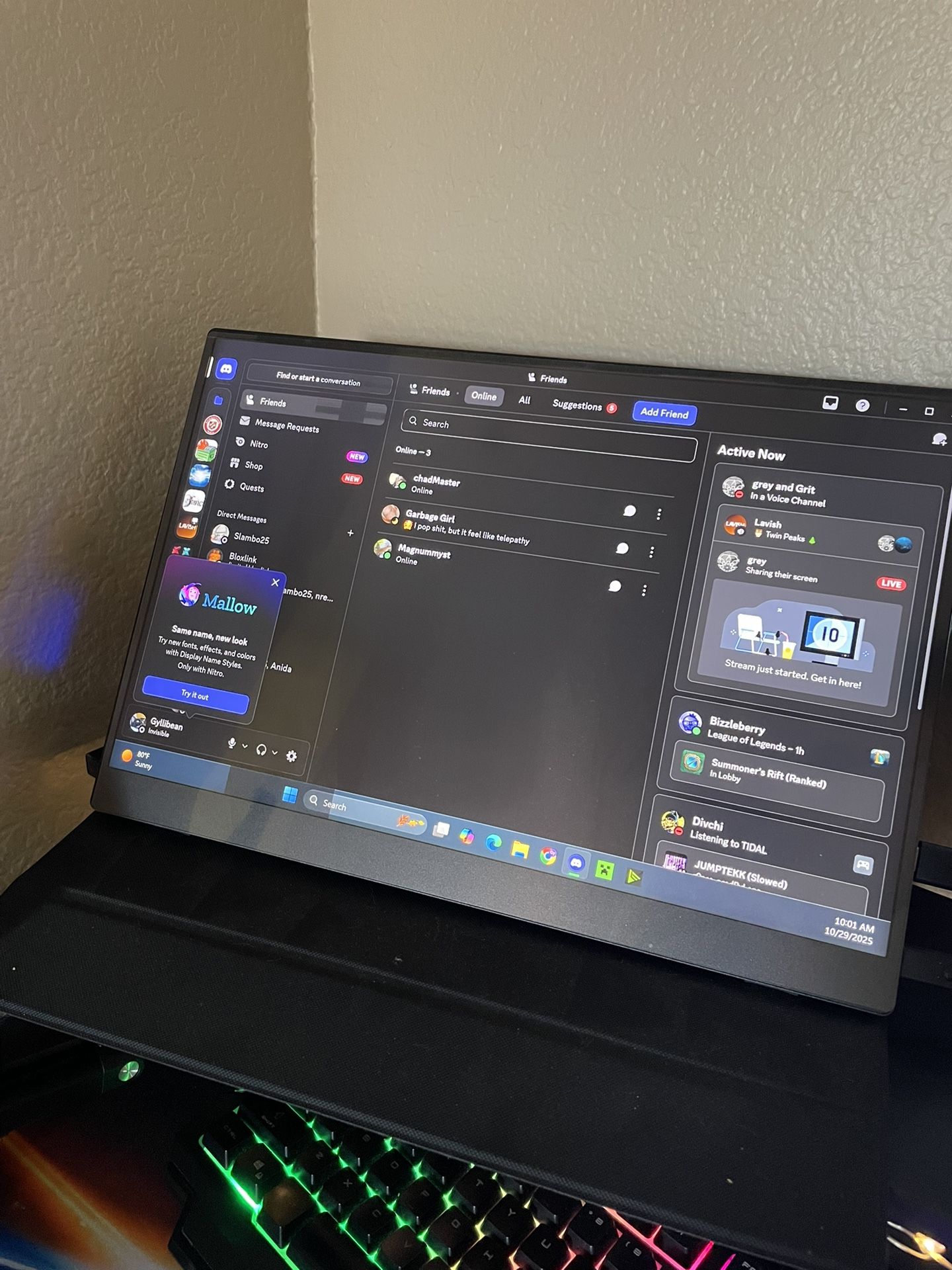 Portable 16’’ 2K Monitor 120Hz