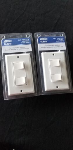 Broan-NuTone, White NuTone 68W Multi-Function Wall Control for Ventilation Fans,