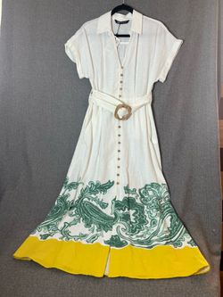 Zara linen dress size medium