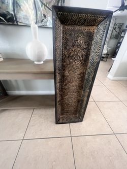 Brown Metallic Art Piece