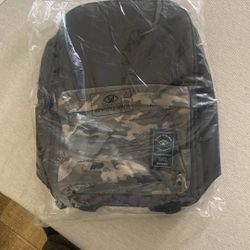 Camouflage With Black Backpack 