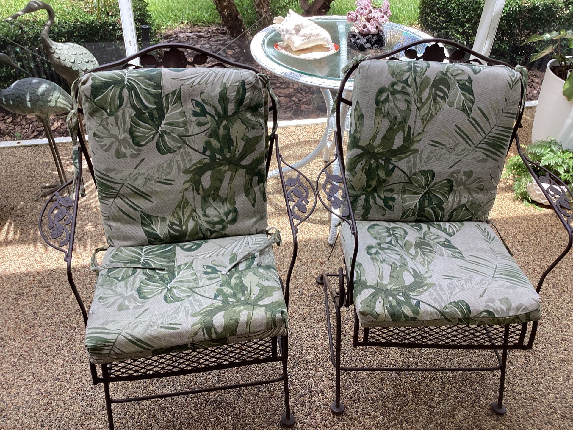 Vintage Metal Rocker Chairs
