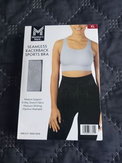 Seamless racerback sport s bra  size XL  gray  color