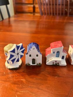 Mini Ceramic Mediterranean Village