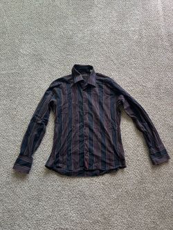 Ben Sherman Mens Sz XL Striped Stretch Casual Shirt