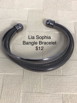 Nice Lia Sophia Black Bangle Bracelet , $12