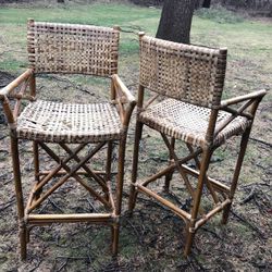 2 Mid Century Modern Bar Stools
