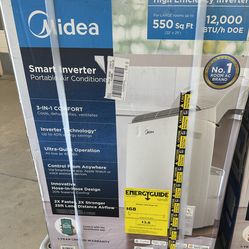 Midea 12,000 BTU Dual HOSE Portable Air Conditioner