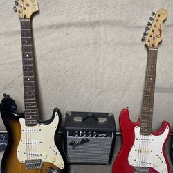 Guitar Fender Squier Mini And Squier Strat All For 170