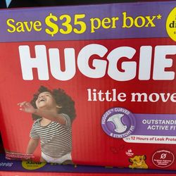 Huggie Pampers 120 Count Size 6