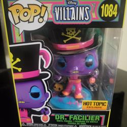 Funko Pop! "Dr. Facilier" (Blacklight) Disney villains #1084  Hot Topic Exclusive