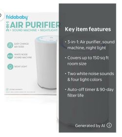 Frida sound machine/air purifier