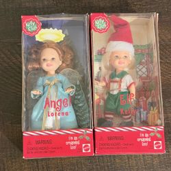 Mattel Kelly Club Angel Lorena & Elf Kelly Dolls