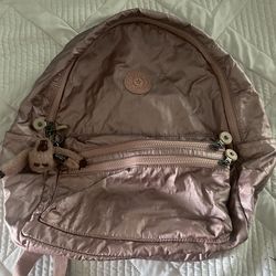 Rose Gold Kipling backpack