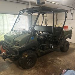 Kawasaki Mule Diesel UTV W/ Dump Feature, Winch For Towing, And Snow Plow
