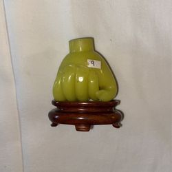 Glass Fist of Buddha Snuff Bottle