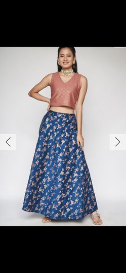 Size M/L Indian Skirt And Top Outfit Ethnic Desi Festive Lehenga 