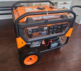 GENERATOR 9000 STARTING WATTS 7500 RUNNING WATTS