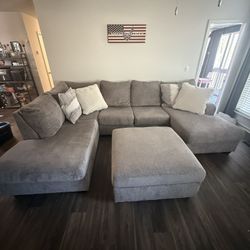 Sectional With Ottoman
