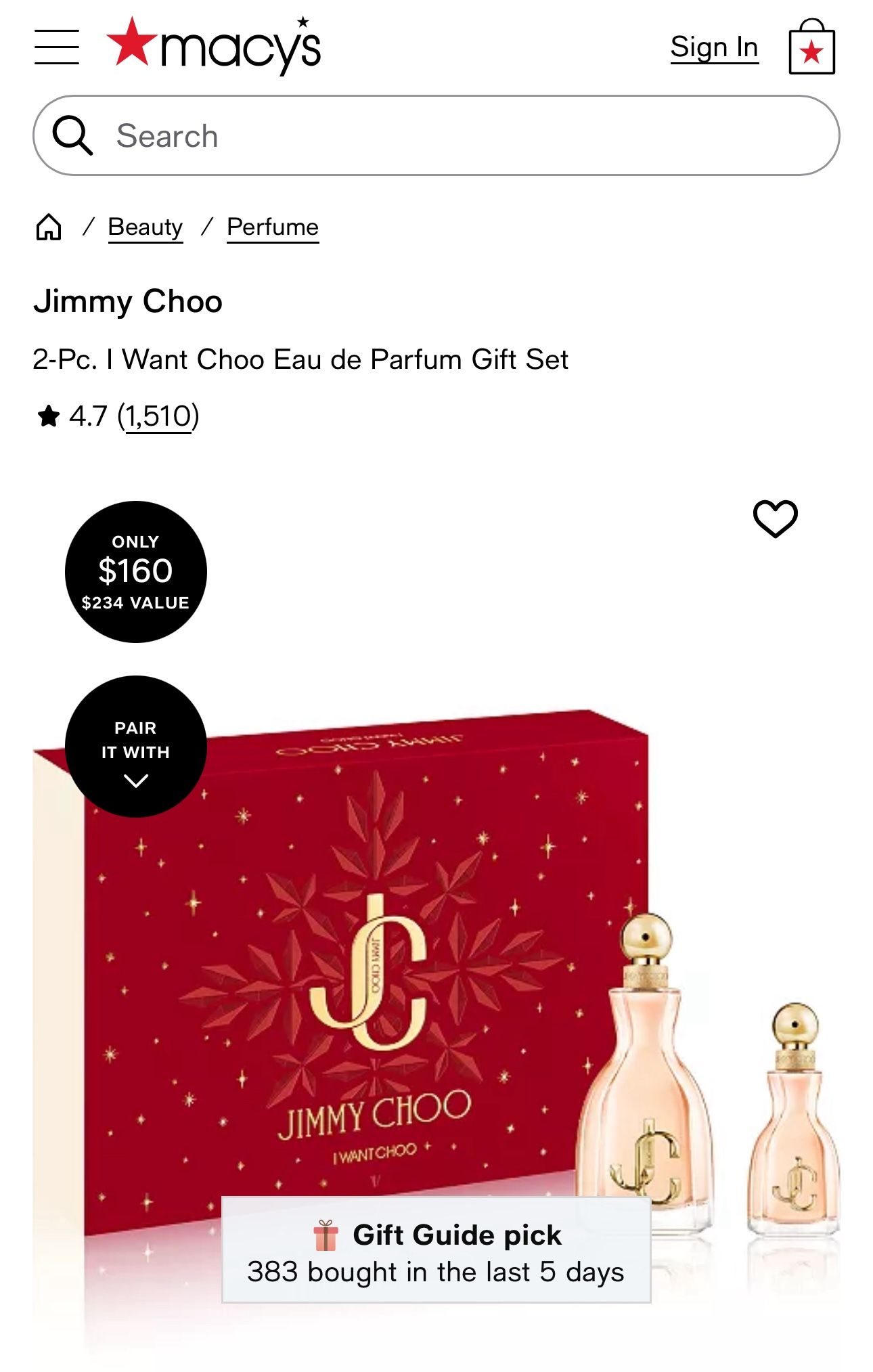 Jimmy Choo - Perfume - I WANT CHOO gift set $45 OBO