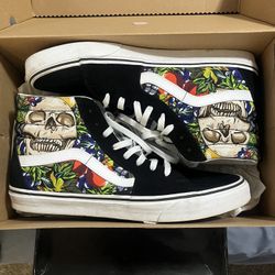 Fruit Skull sk8 hi vans 