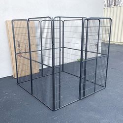(Brand New) $160 Dog 8-Panel Playpen, Each Panel 64” Tall X 32” Wide Heavy Duty Pet Exercise Fence Crate Kennel Gate 