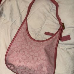 Pink Coach Monogram Bag