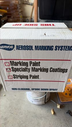 Clear marking spray