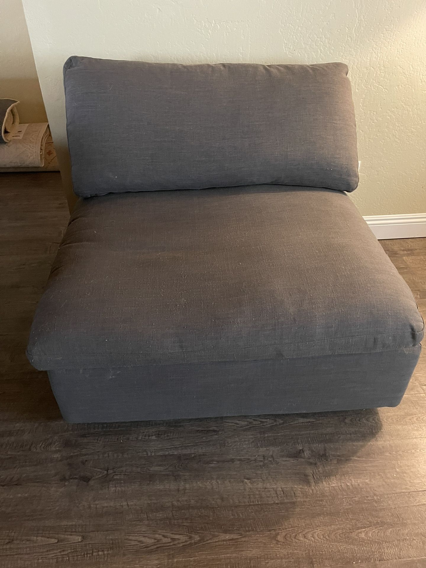 FREE Down Stuffed Armless Chair - So Comfy!