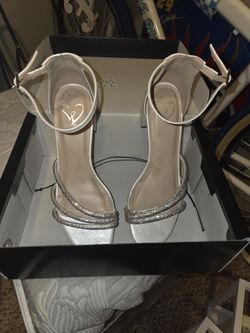 Wedding Heels, Size 6, Pearl Color