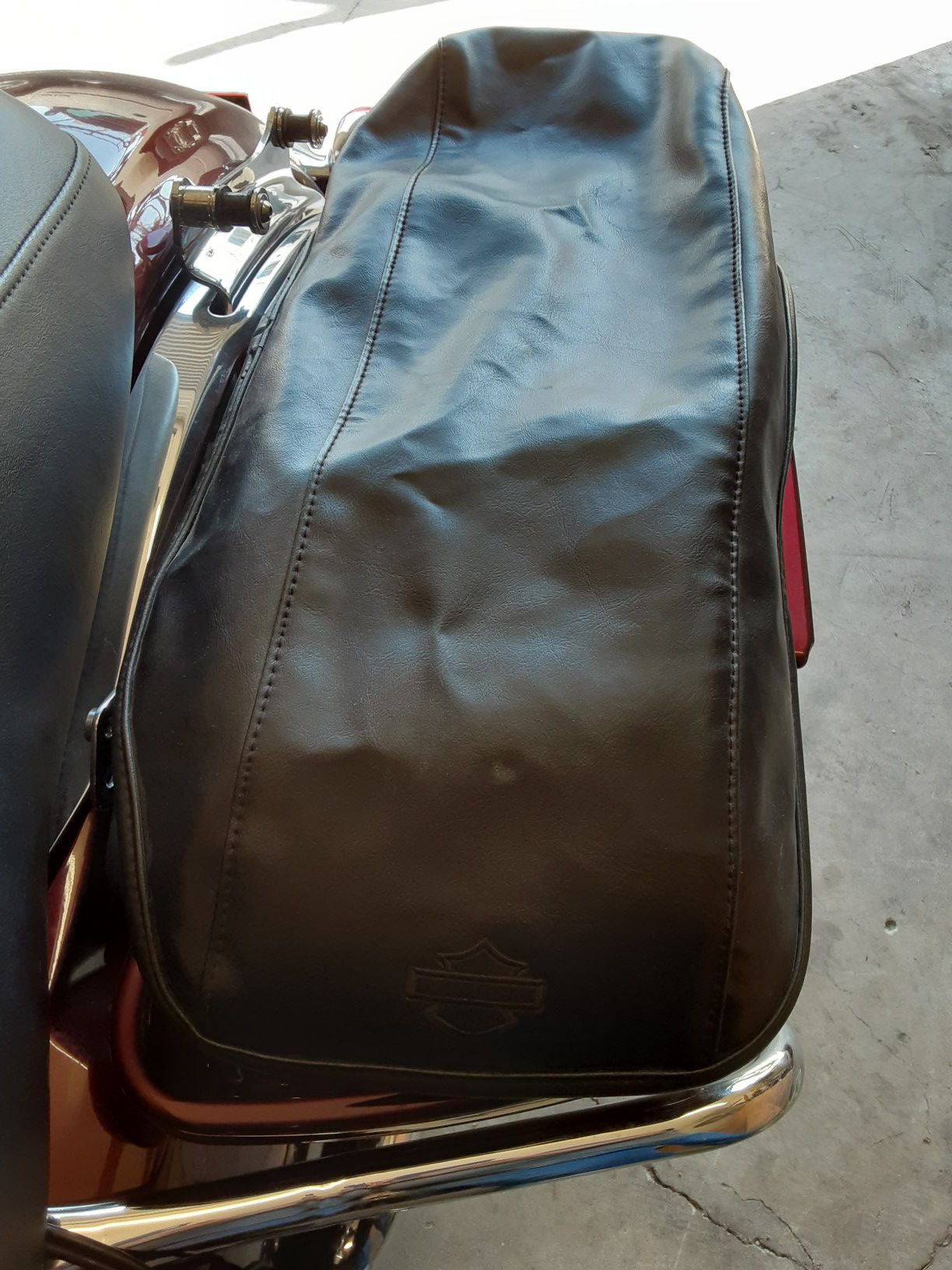 Harley Davidson saddle bag cover
