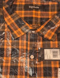 Big Dude Plaid Button-Up Shirt 3XLT