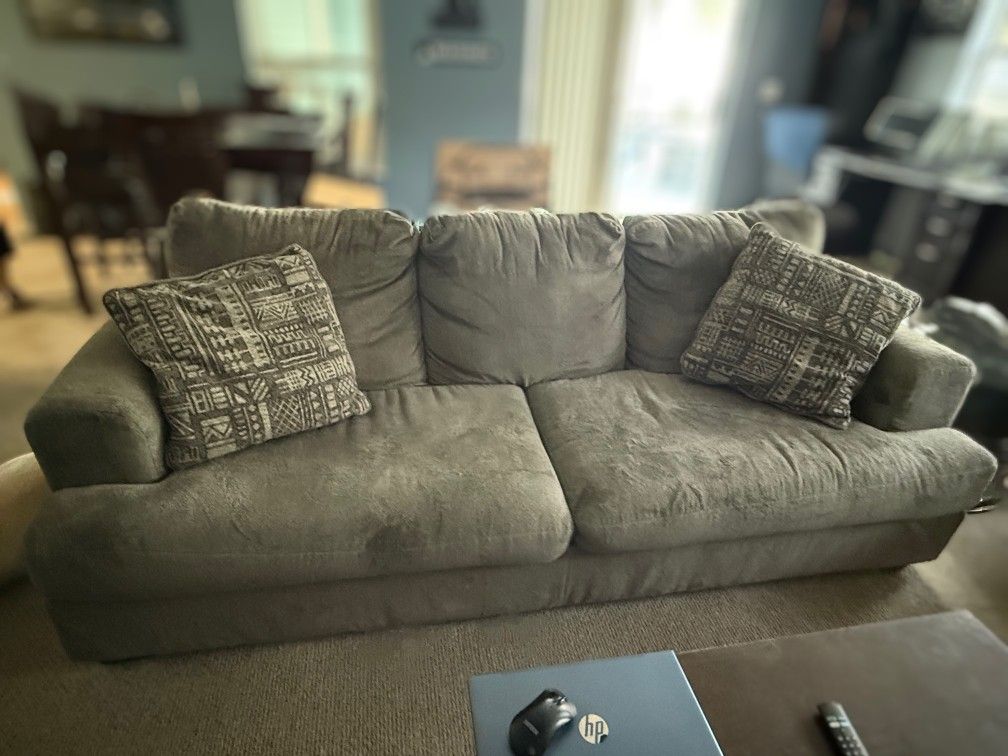 Ashley Sleeper Sofa and 2 Swivel Chairs