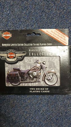 Harley Davidson Playing Cards 95th Anniversary Limited Edition Collector Tin 1998 NEW