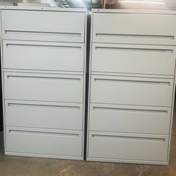 OFFICE/HOME FILE CABINET 5 DRAWERS LATERAL METAL FILE 