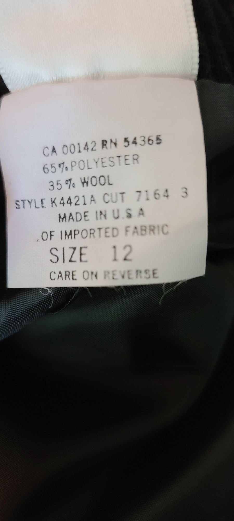 New With Tags Vintage TAN JAY Wool Blend Size 12 From the Bon Marche