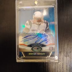 Steven Ridley Rc On Card Auto /99
