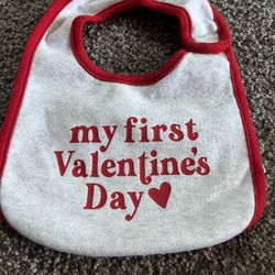 Valentines Day Baby Bib