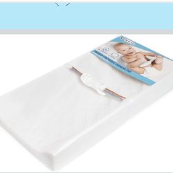 Graco Premium Contoured Changing Pad – GREENGUARD Gold Certified, Water-Resistant, Ultra-Soft Buckle Cover, Contoured Baby Changing Pad, Fits Most Sta