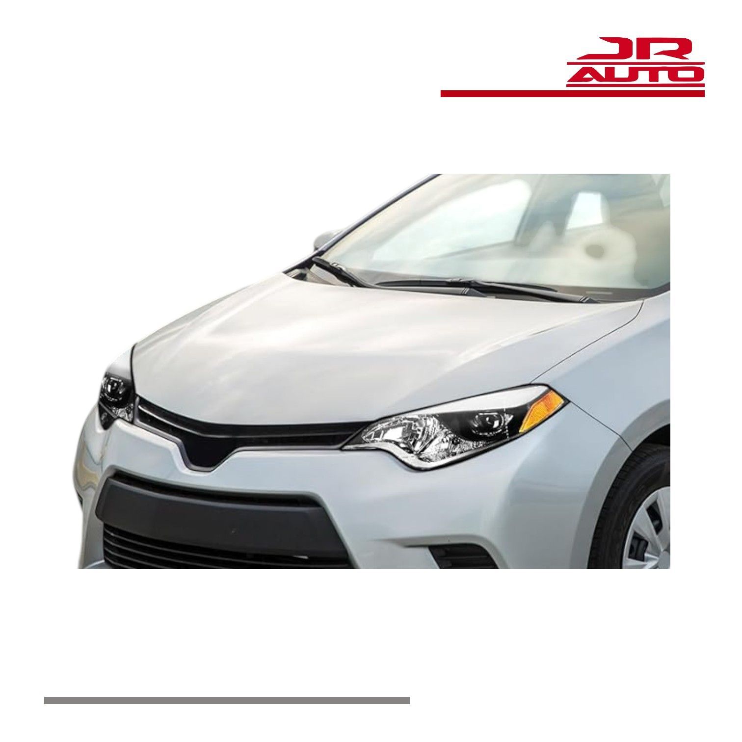 2014-2016 Toyota Corolla Left Headlight Chrome Amber LED Projector