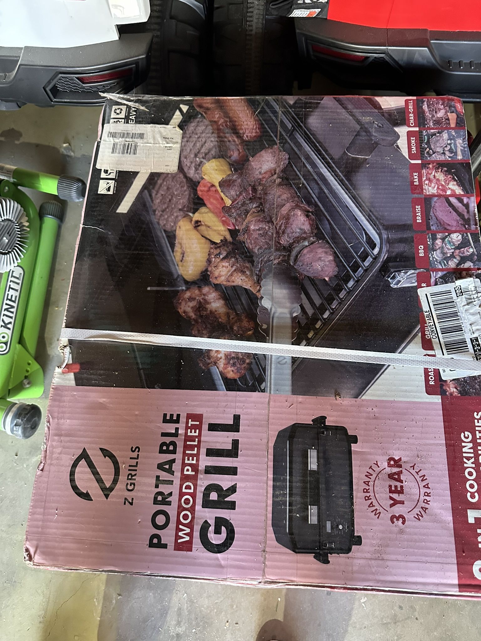 Z GRILLS ZPG-200APro Portable Tabletop Wood Pellet Grill and Smoker, Digital Control, 8 in 1 BBQ Grill