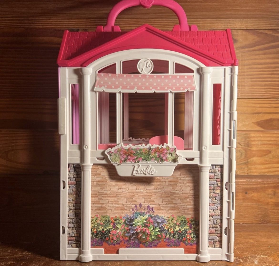 2014 Barbie “Glam Getaway” Fold‑n‑Go Doll House Carry Case