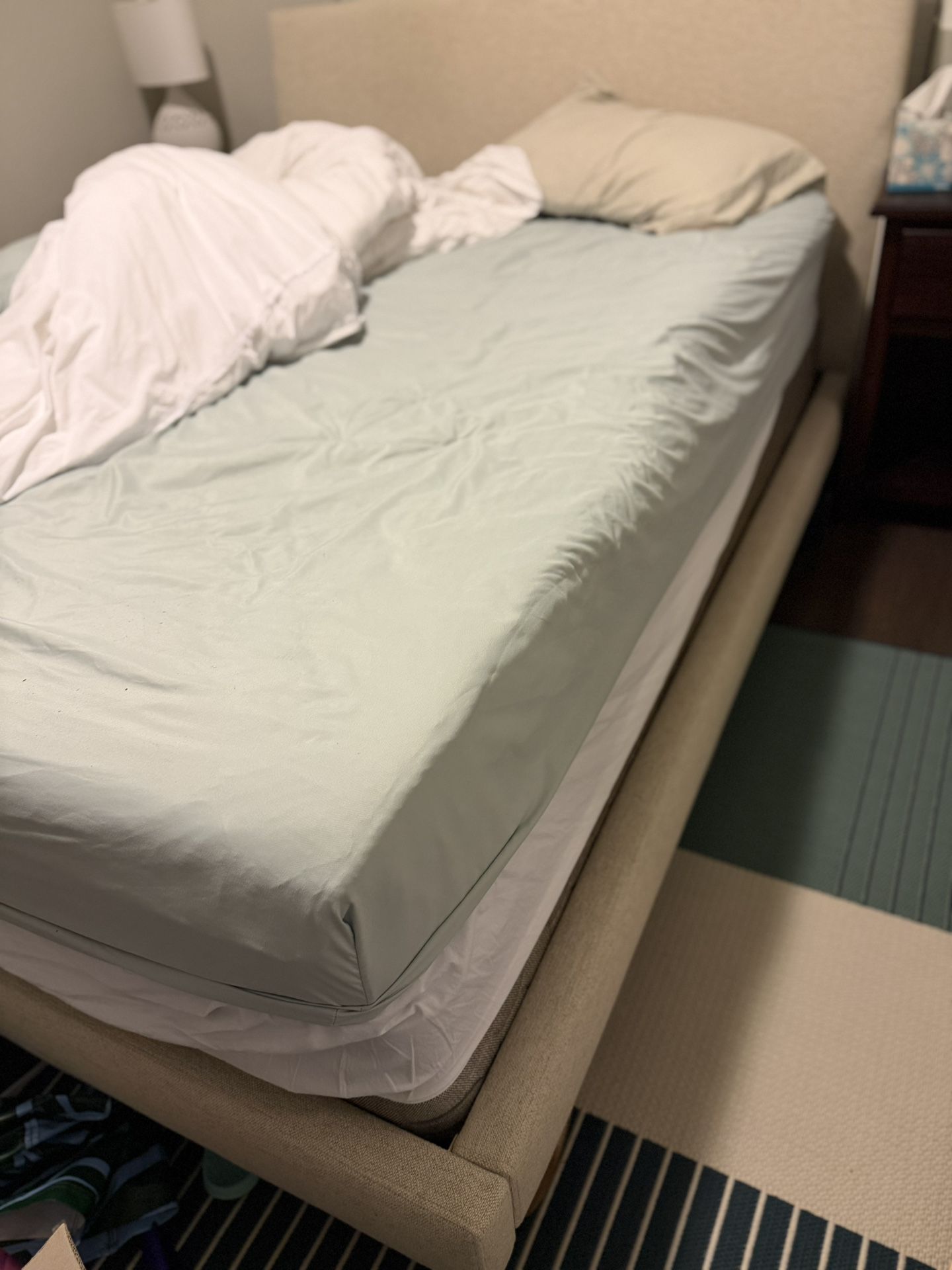 Queen Bed Frame Upholstered